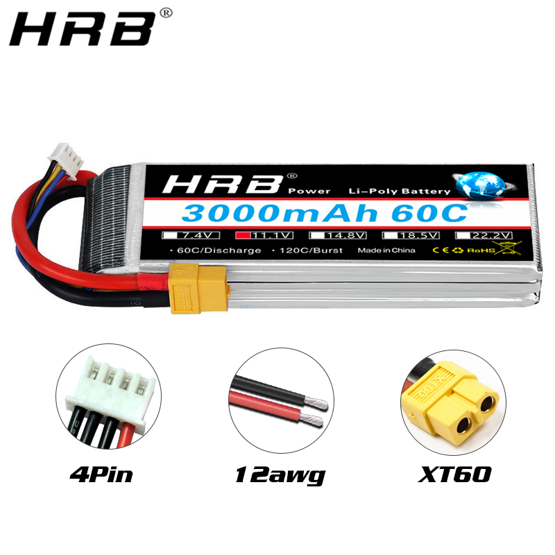 4S Lipo Battery 14.8V 6000Mah - Batería lipo HRB 2S 3S 4S