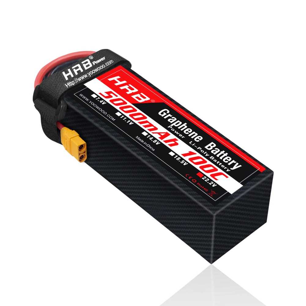 6S Lipo Battery 22.2V 5000Mah - 1 batería de grafeno HRB 22,2