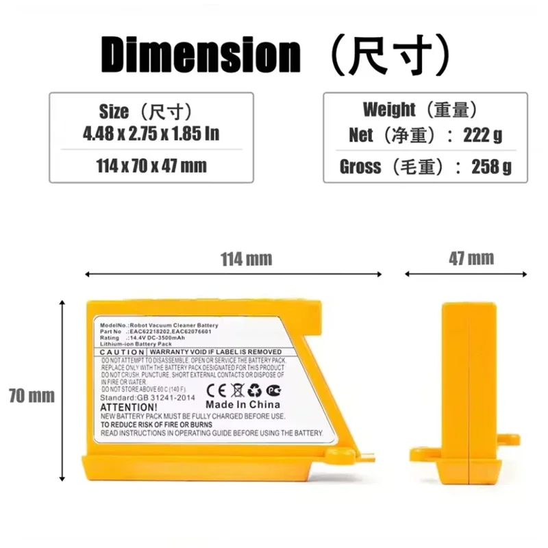 Batería de robot aspirador rec - 4S Lipo Battery 14.8V 6000Mah reseña y precio
